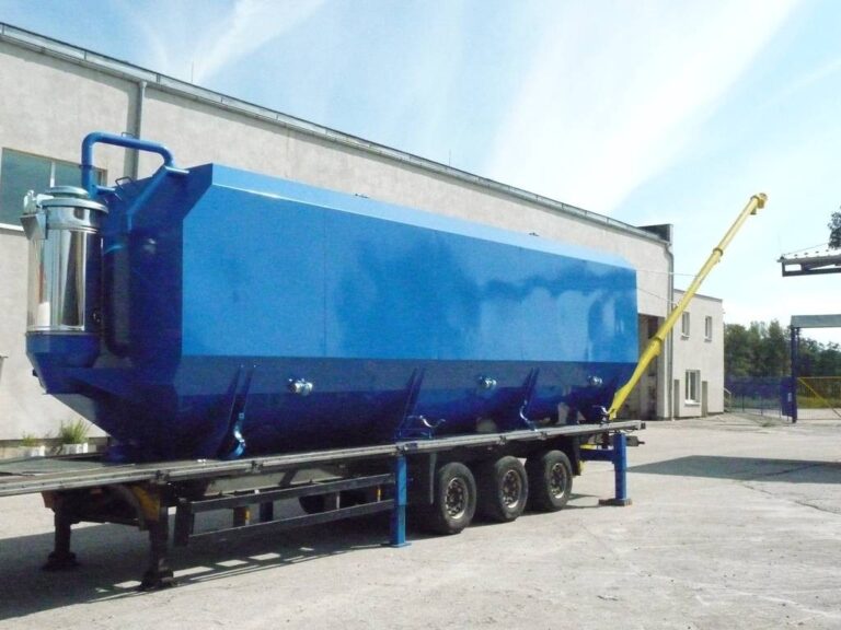 Mobilní silo na cement o objemu od 15m3 – do 80m3 , 2 šneky, pumpa na vodu